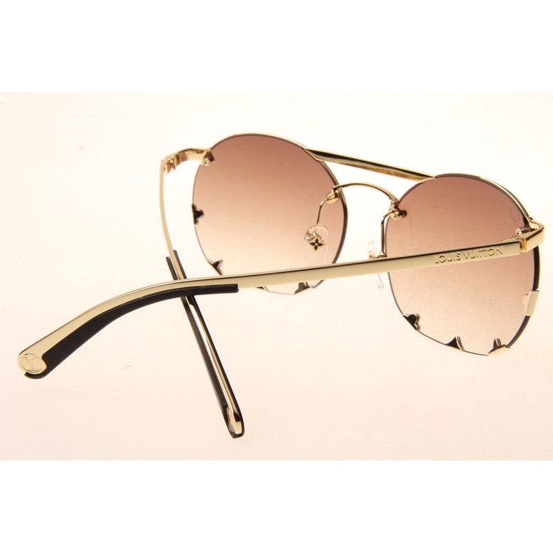 Louis Vuitton Z0960U Diva Sunglasses In Gold Gradient Brown