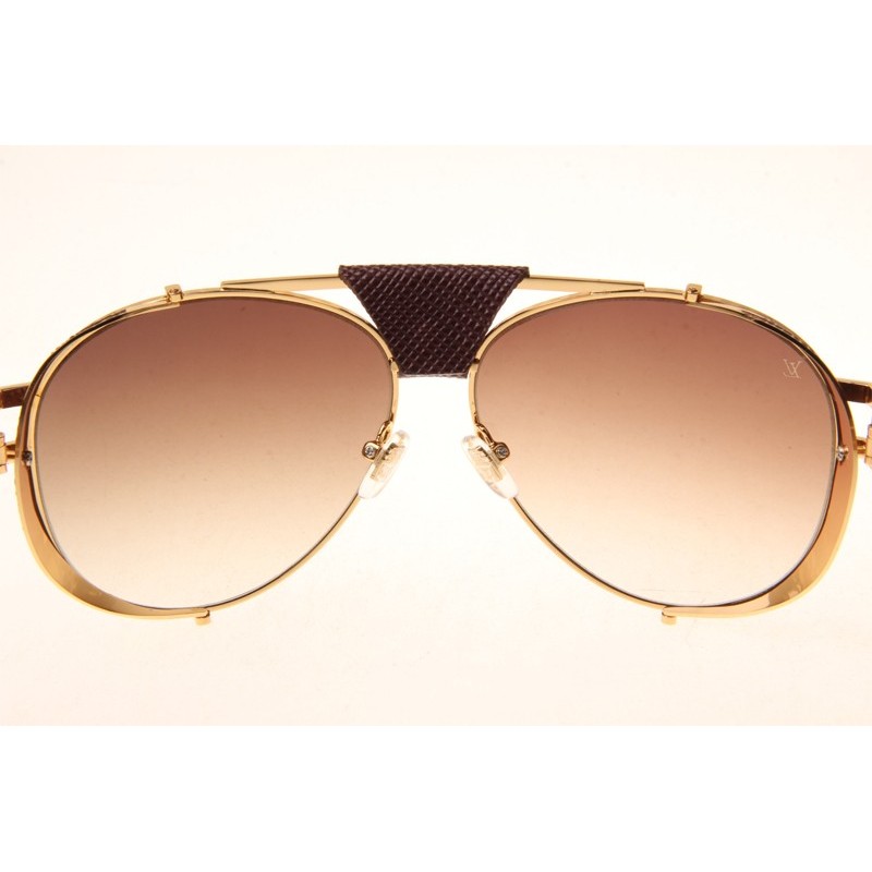 Louis Vuitton Skyline Z0981E Sunglasses In Gold Gradient Brown