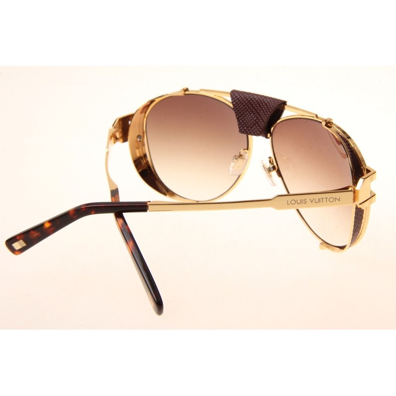 Louis Vuitton Skyline Z0981E Sunglasses In Gold Gradient Brown