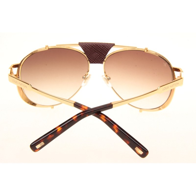 Louis Vuitton Skyline Z0981E Sunglasses In Gold Gradient Brown