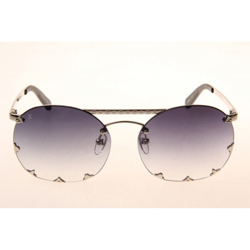 Louis Vuitton Z0960U Diva Sunglasses In Silver Gradient Grey