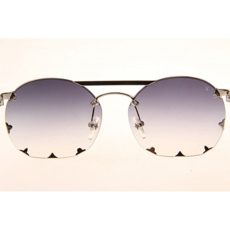 Louis Vuitton Z0960U Diva Sunglasses In Silver Gradient Grey