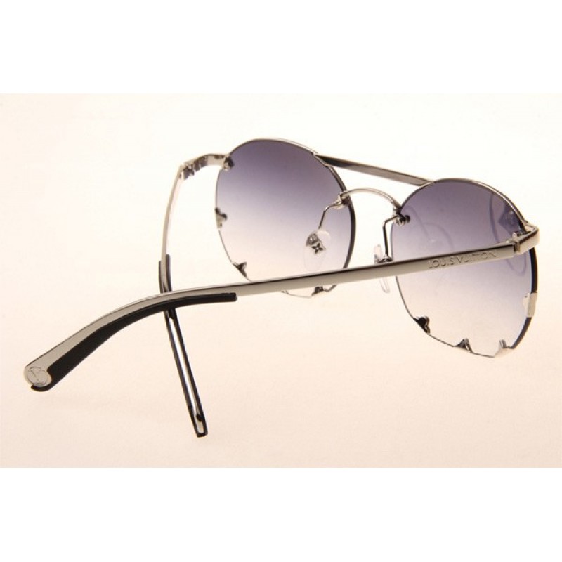 Louis Vuitton Z0960U Diva Sunglasses In Silver Gradient Grey