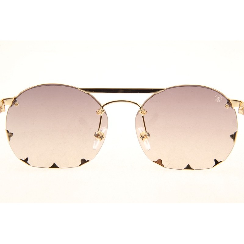 Louis Vuitton Z0960U Diva Sunglasses In Gold Mirror
