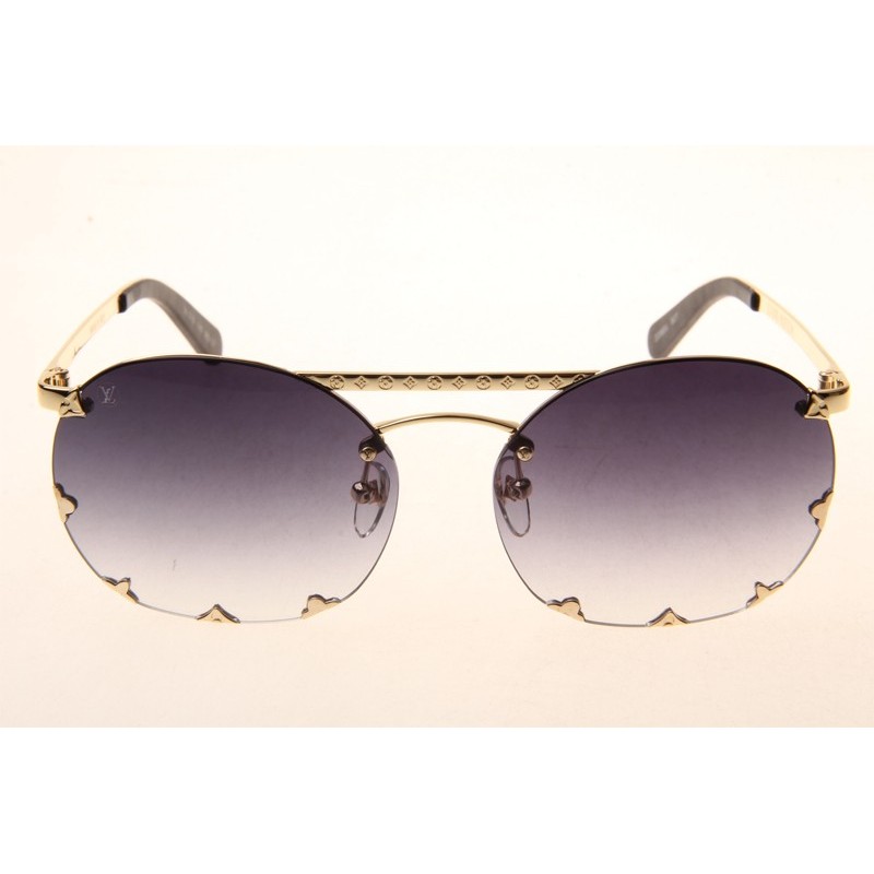 Louis Vuitton Z0960U Diva Sunglasses In Gold Gradient Grey