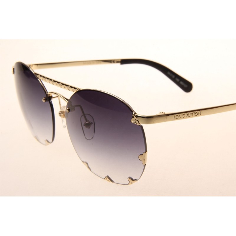 Louis Vuitton Z0960U Diva Sunglasses In Gold Gradient Grey