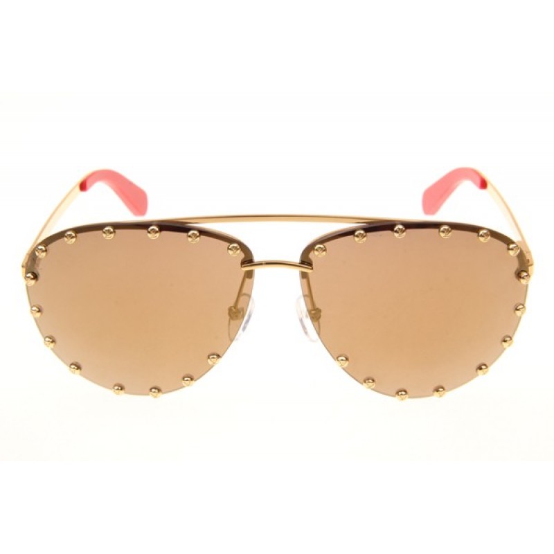 Louis Vuitton Z0914U Sunglasses In Gold Brown