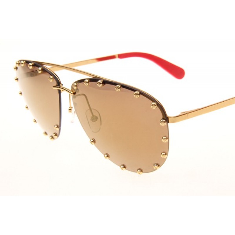 Louis Vuitton Z0914U Sunglasses In Gold Brown