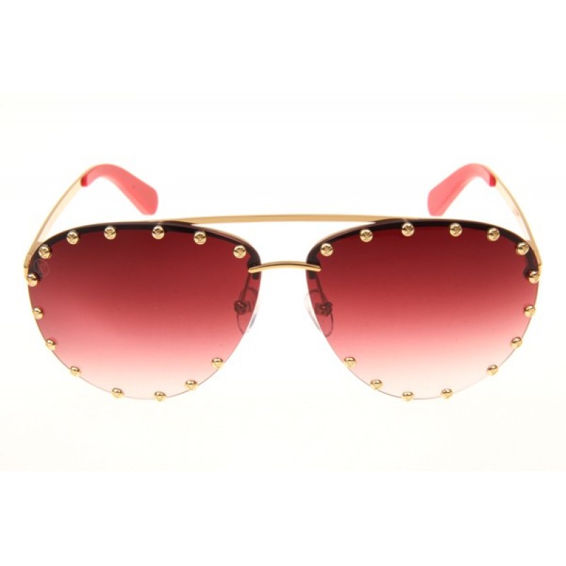Louis Vuitton Z0914U Sunglasses In Gold Gradient Red