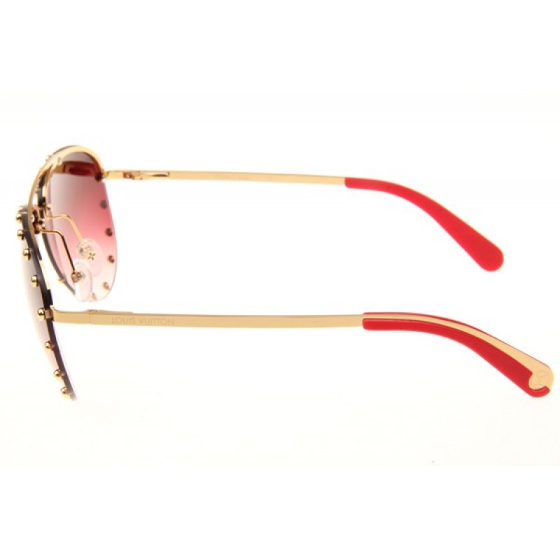 Louis Vuitton Z0914U Sunglasses In Gold Gradient Red