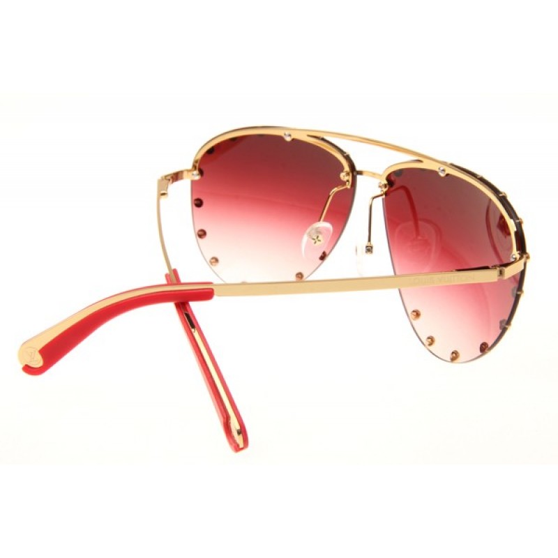 Louis Vuitton Z0914U Sunglasses In Gold Gradient Red