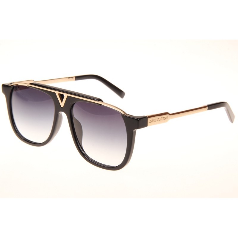 Louis Vuitton Z0937E Sunglasses In Black Gold Gradient Grey