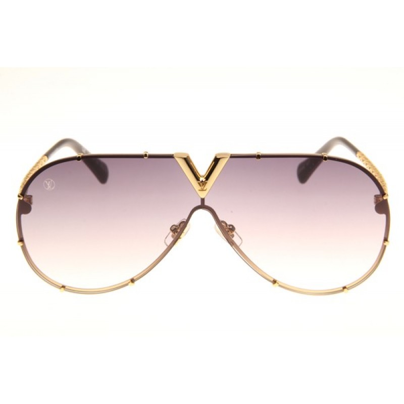 Louis Vuitton Z0898E Sunglasses In Gold Gradient Grey