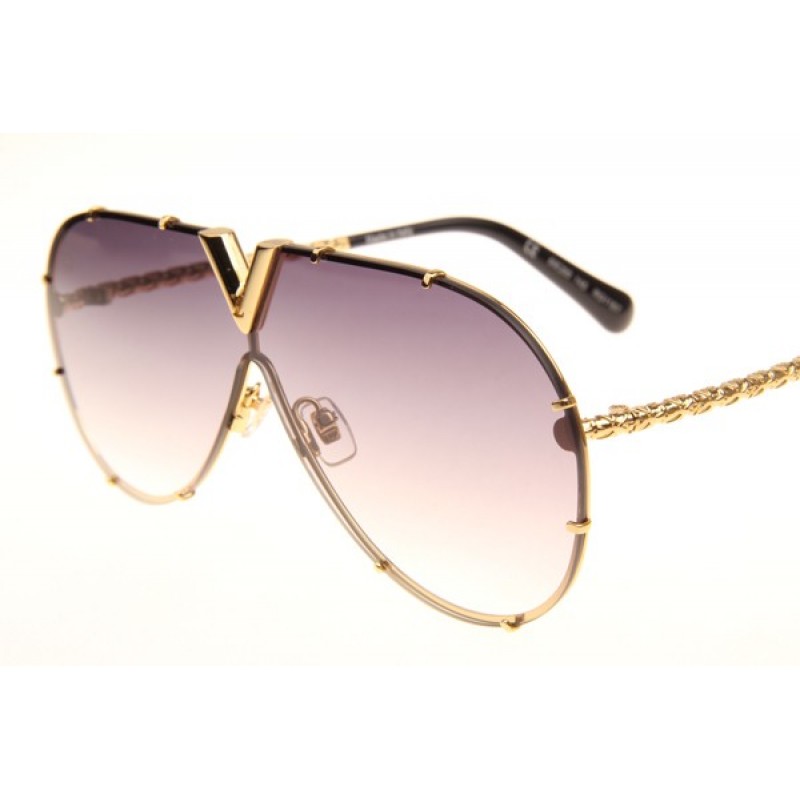 Louis Vuitton Z0898E Sunglasses In Gold Gradient Grey