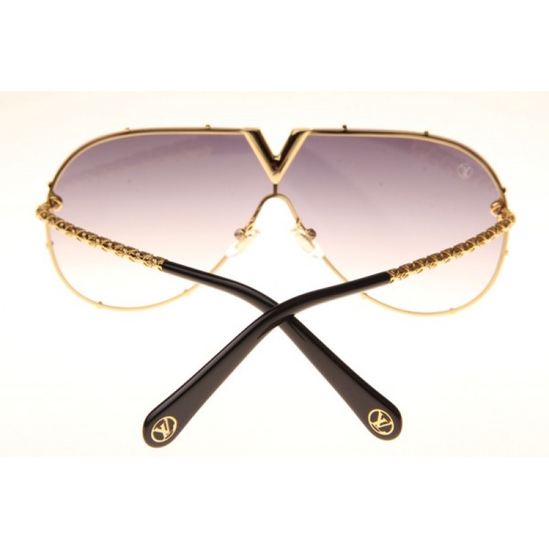 Louis Vuitton Z0898E Sunglasses In Gold Gradient Grey