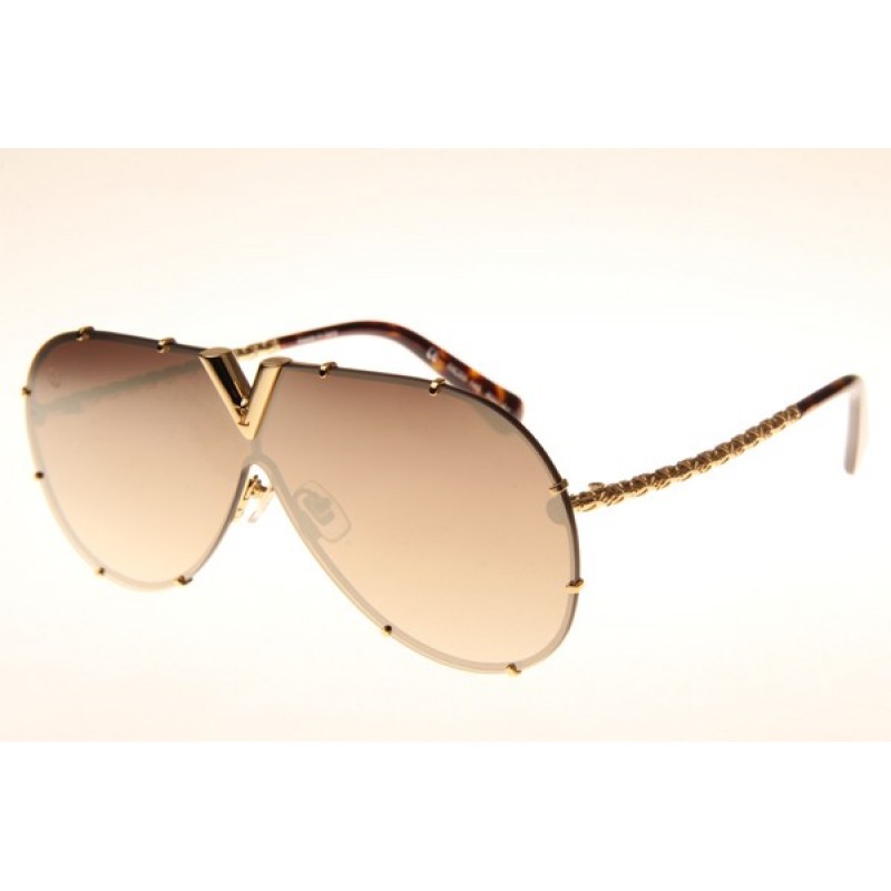 Louis Vuitton Z0898E Sunglasses In Gold Gold Mirror