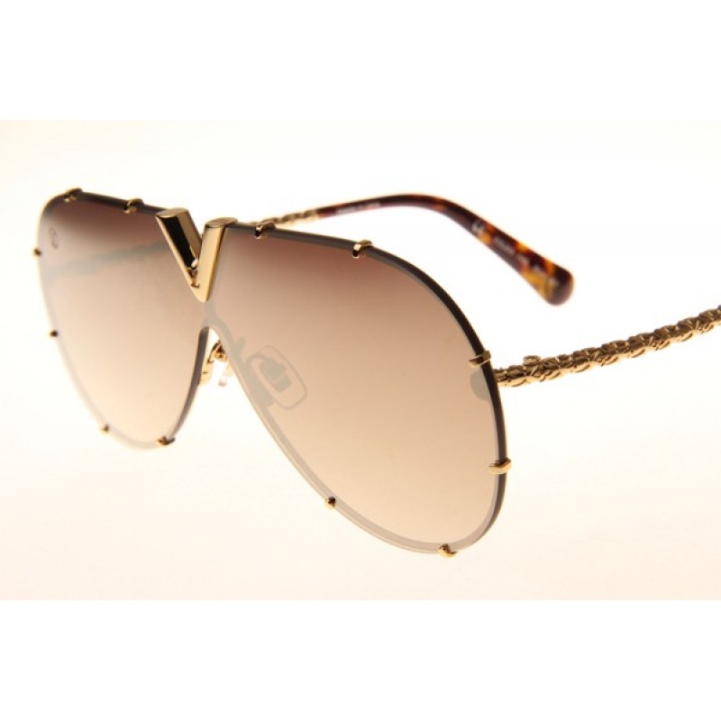 Louis Vuitton Z0898E Sunglasses In Gold Gold Mirror