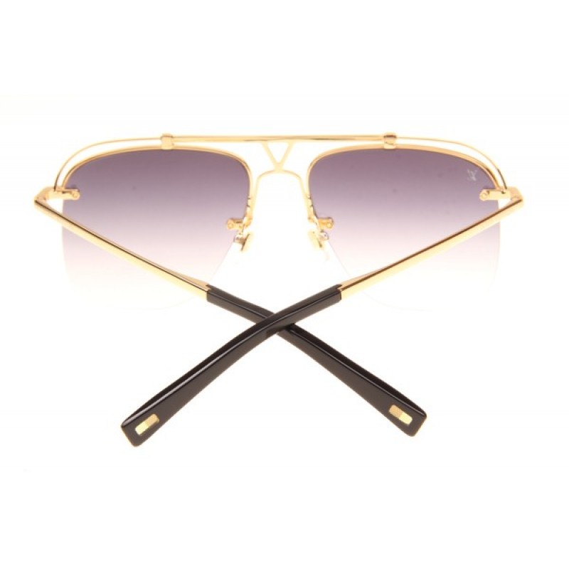 Louis Vuitton Z2335W Sunglasses In Gold Gradient Grey