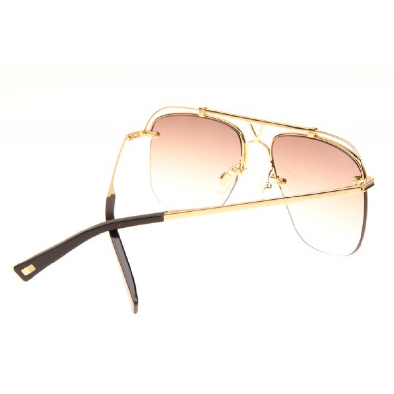 Louis Vuitton Z2335W Sunglasses In Gold Gradient Brown