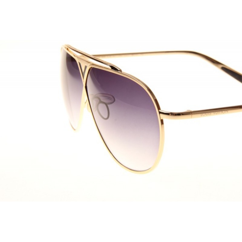 Louis Vuitton Z0026W Sunglasses In Gold Gradient Grey