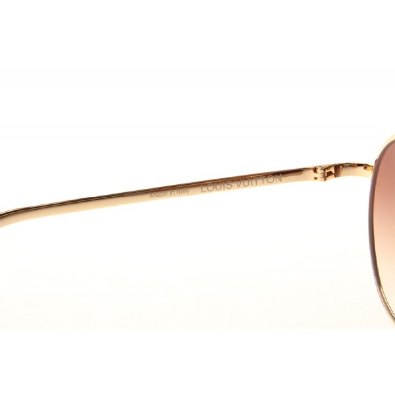 Louis Vuitton Z0026W Sunglasses In Gold Gradient Brown