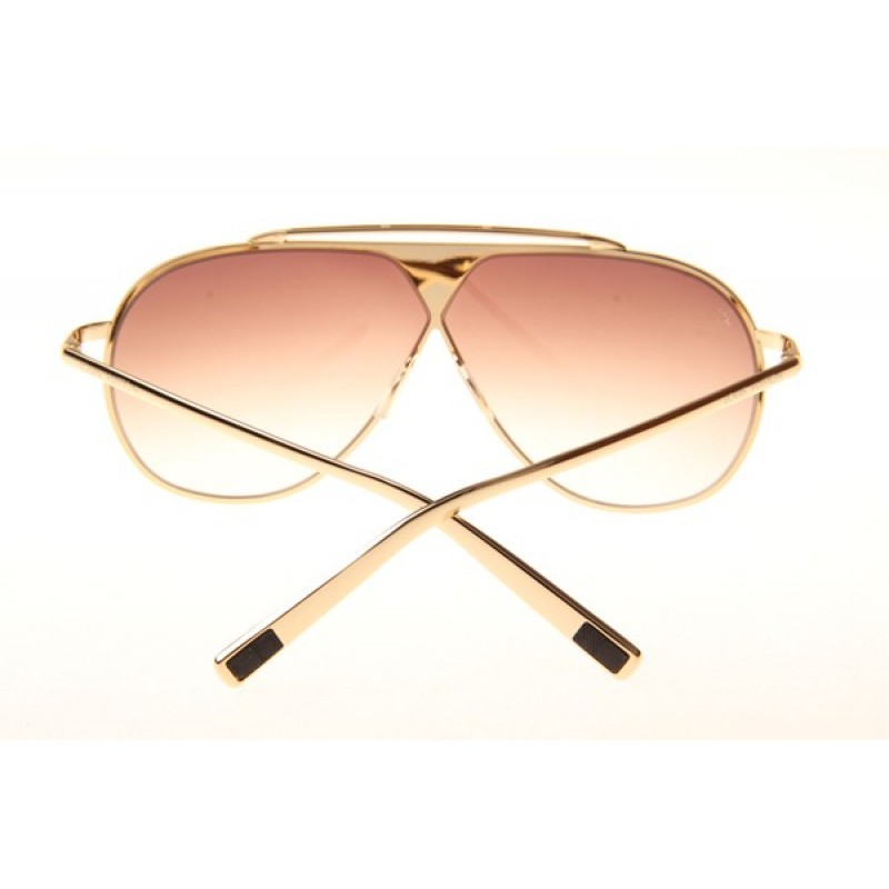 Louis Vuitton Z0026W Sunglasses In Gold Gradient Brown