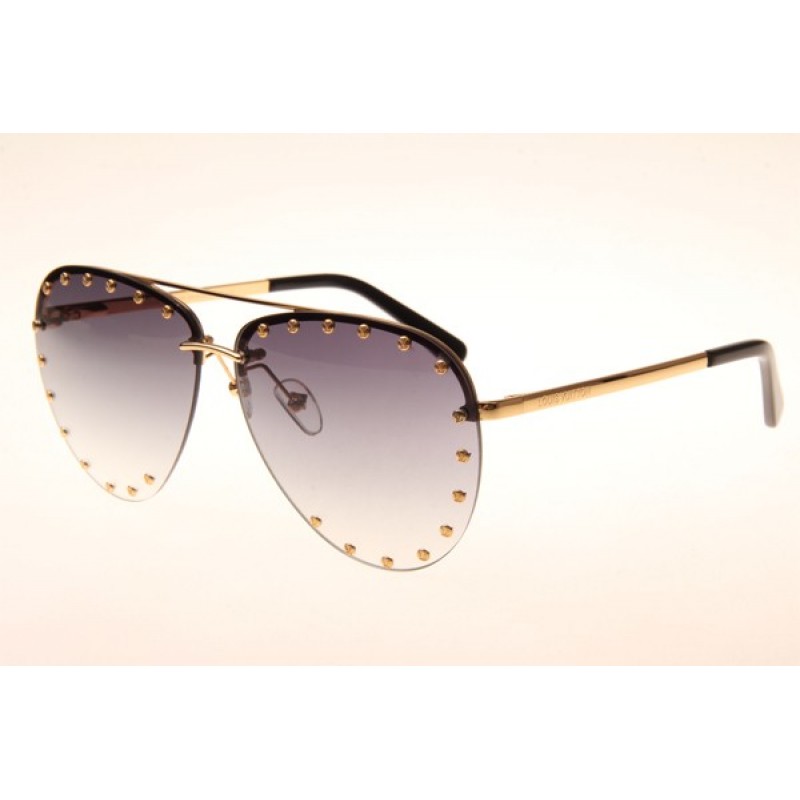 Louis Vuitton Z0914U Sunglasses In Gold Gradient Grey