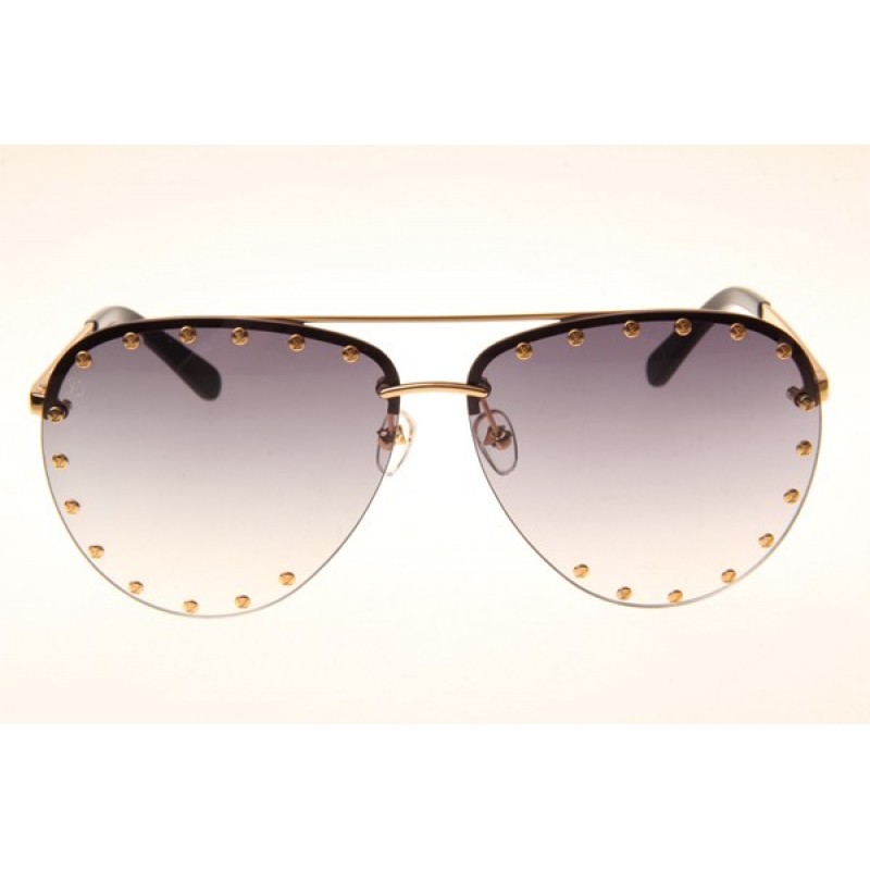 Louis Vuitton Z0914U Sunglasses In Gold Gradient Grey