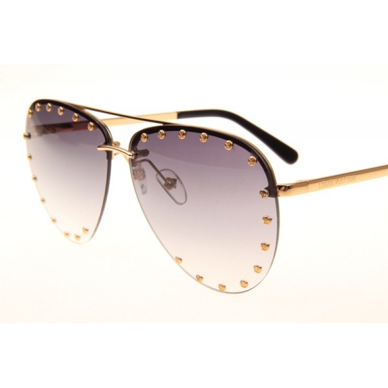 Louis Vuitton Z0914U Sunglasses In Gold Gradient Grey