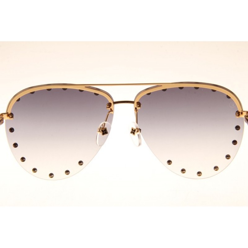 Louis Vuitton Z0914U Sunglasses In Gold Gradient Grey