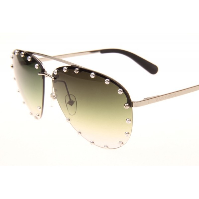 Louis Vuitton Z0914U Sunglasses In Silver Gradient Blue