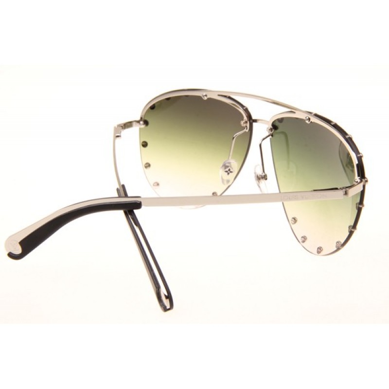 Louis Vuitton Z0914U Sunglasses In Silver Gradient Blue