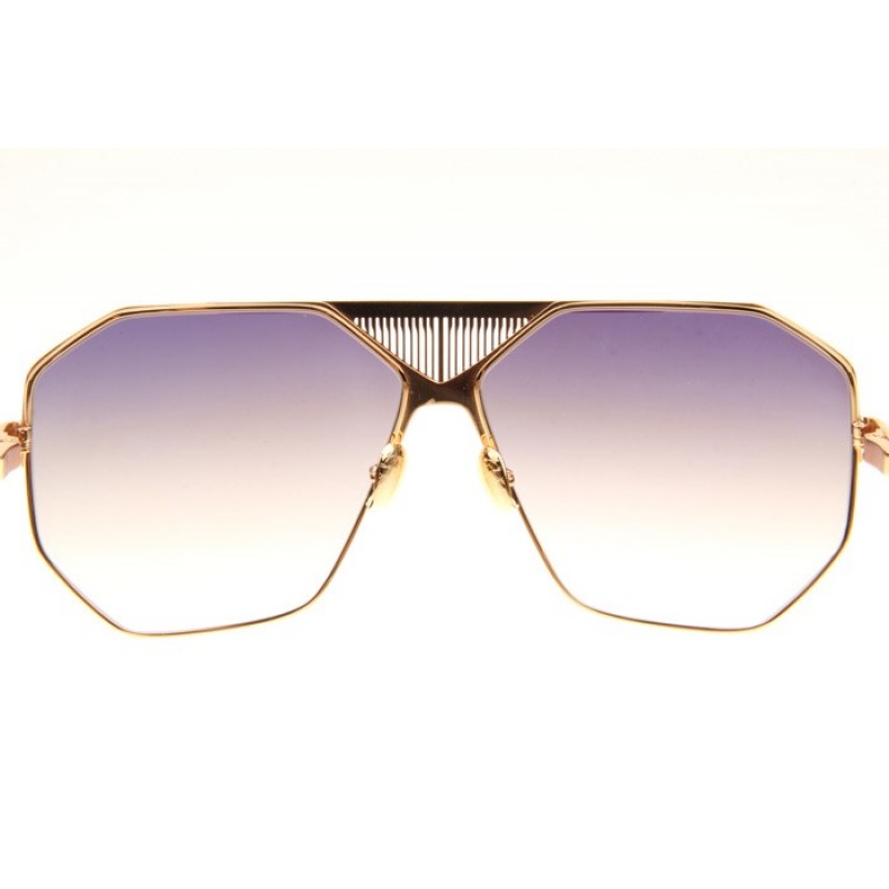 Maybach The Grand Sunglasses In Gold White Gradient Grey