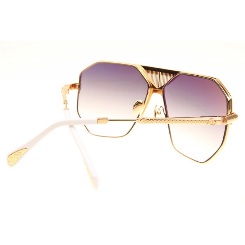 Maybach The Grand Sunglasses In Gold White Gradient Grey