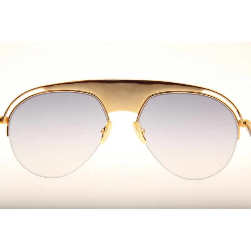 Maybach The Challenger Sunglasses In Gold Gradient Grey