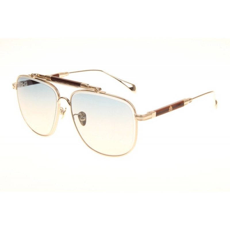 Maybach The Observer II Sunglasses In Gold Gradient Green