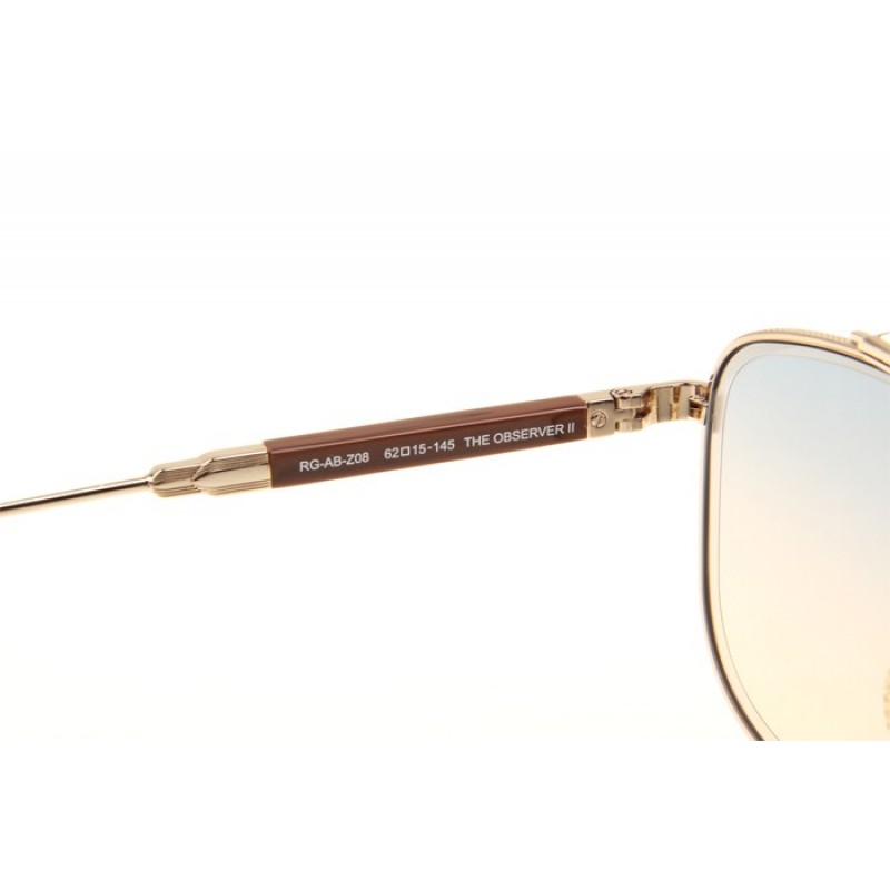 Maybach The Observer II Sunglasses In Gold Gradient Green