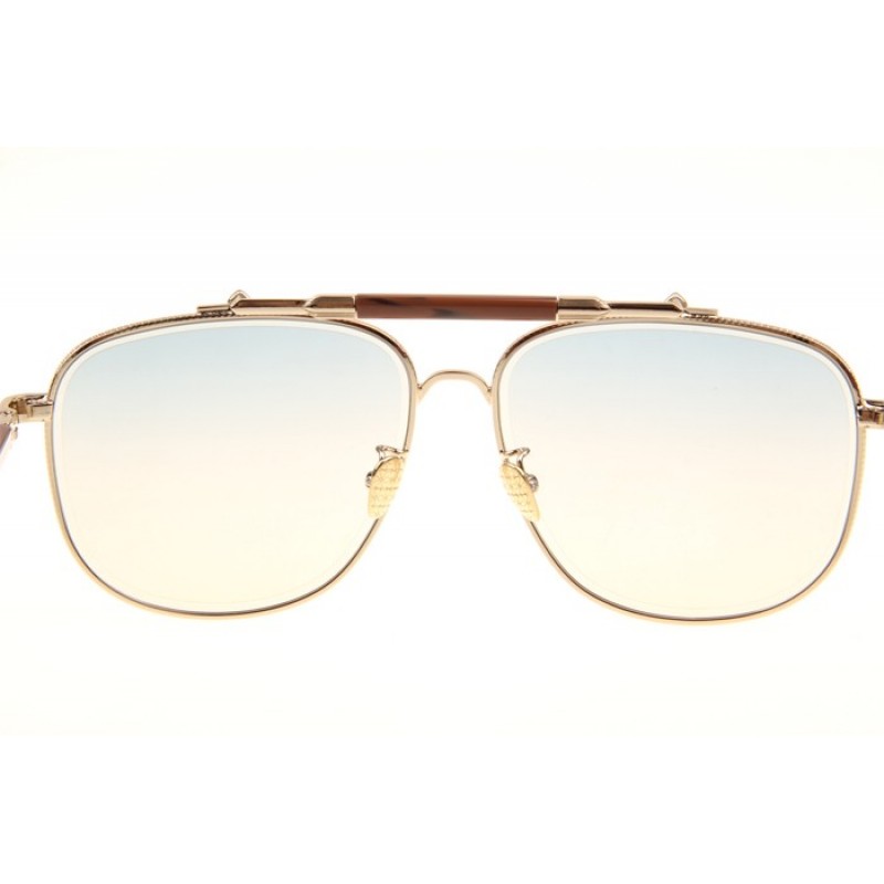 Maybach The Observer II Sunglasses In Gold Gradient Green