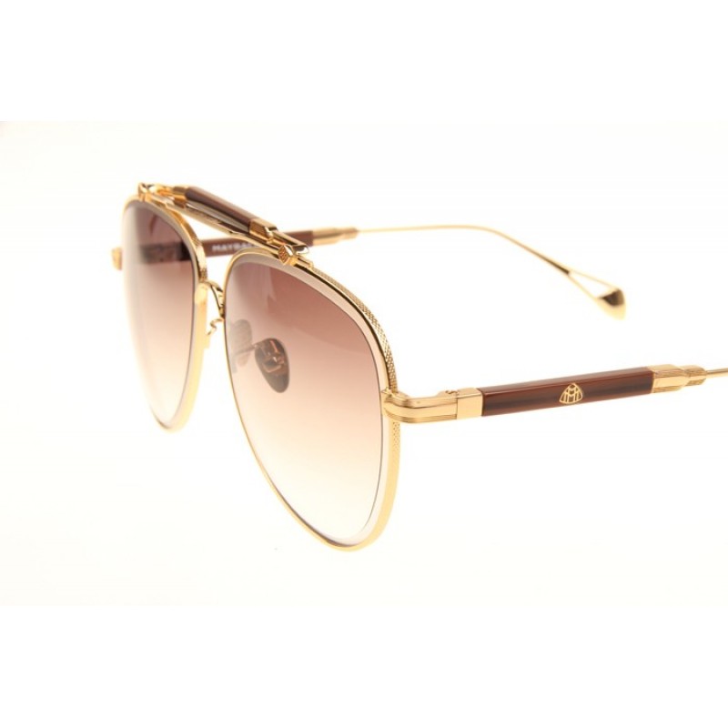 Maybach The Observer I Sunglasses In Gold Gradient Brown