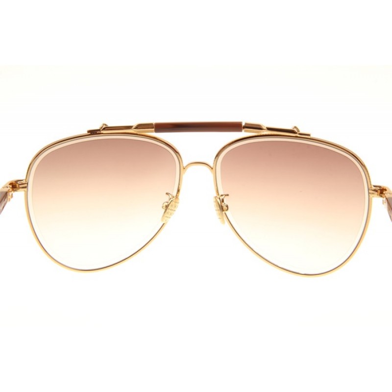 Maybach The Observer I Sunglasses In Gold Gradient Brown