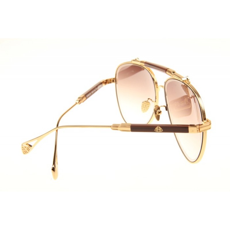 Maybach The Observer I Sunglasses In Gold Gradient Brown