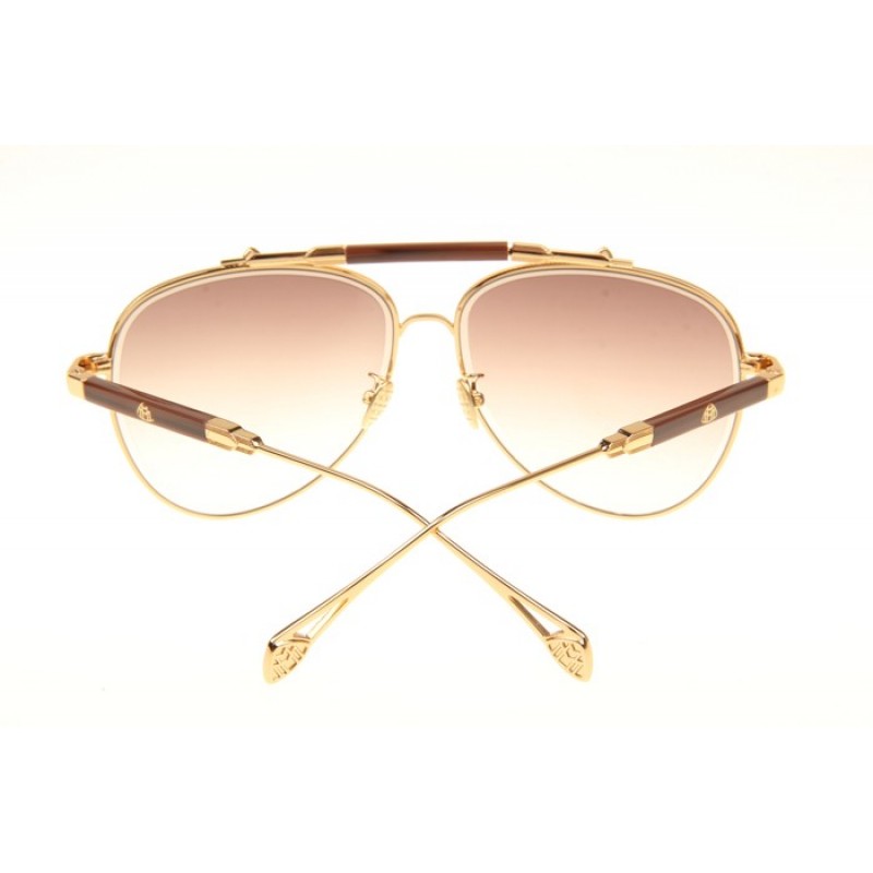 Maybach The Observer I Sunglasses In Gold Gradient Brown