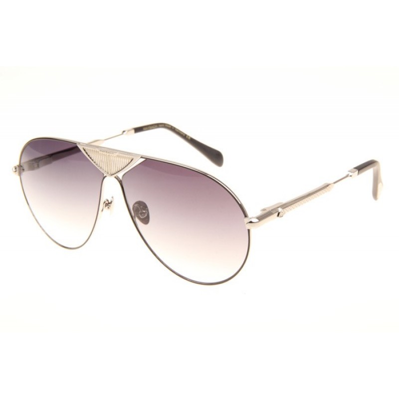 Maybach The Roadster Sunglasses In Silver Gradient Grey