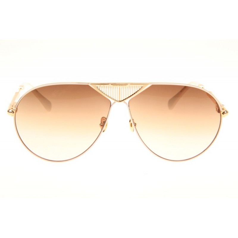 Maybach The Roadster Sunglasses In Gold White Gradient Brown