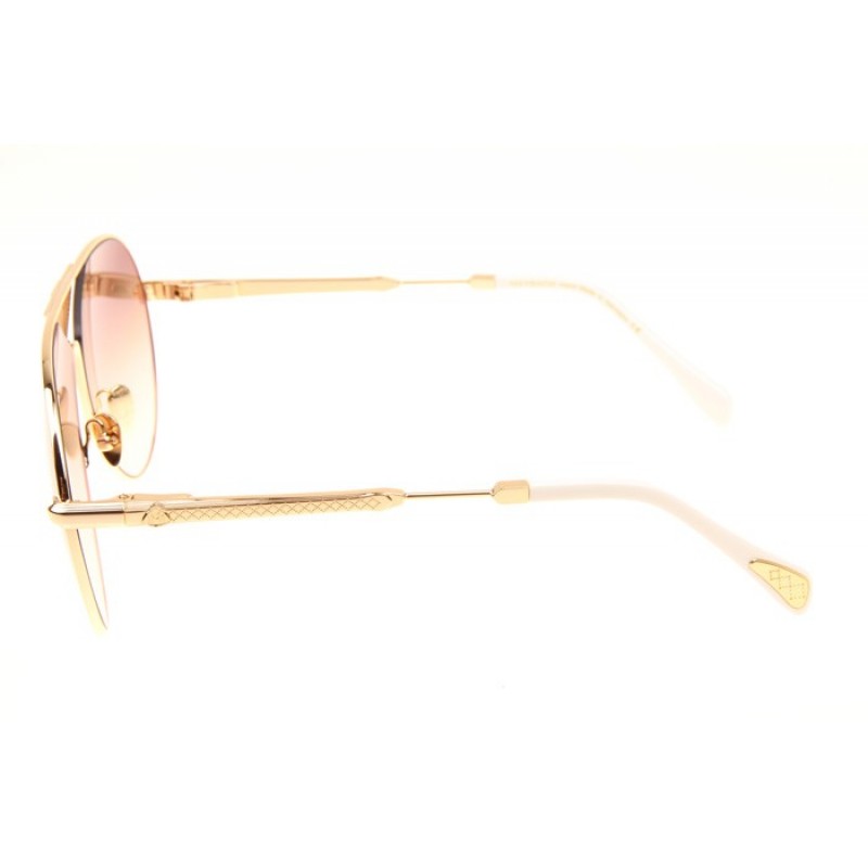 Maybach The Roadster Sunglasses In Gold White Gradient Brown