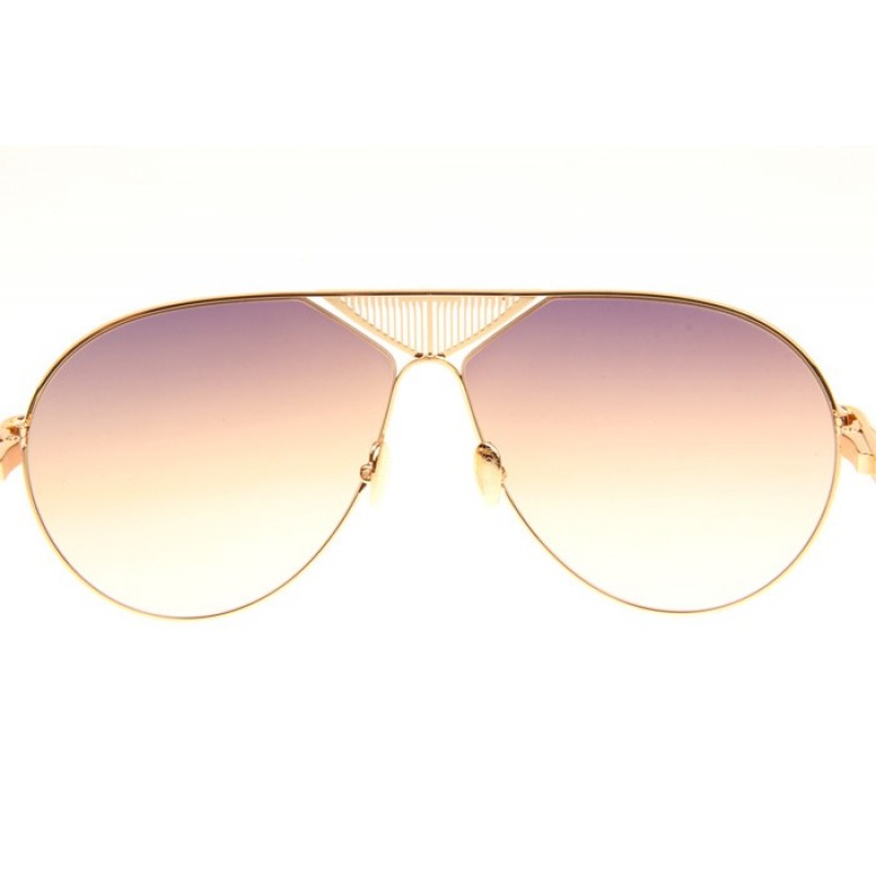 Maybach The Roadster Sunglasses In Gold White Gradient Brown