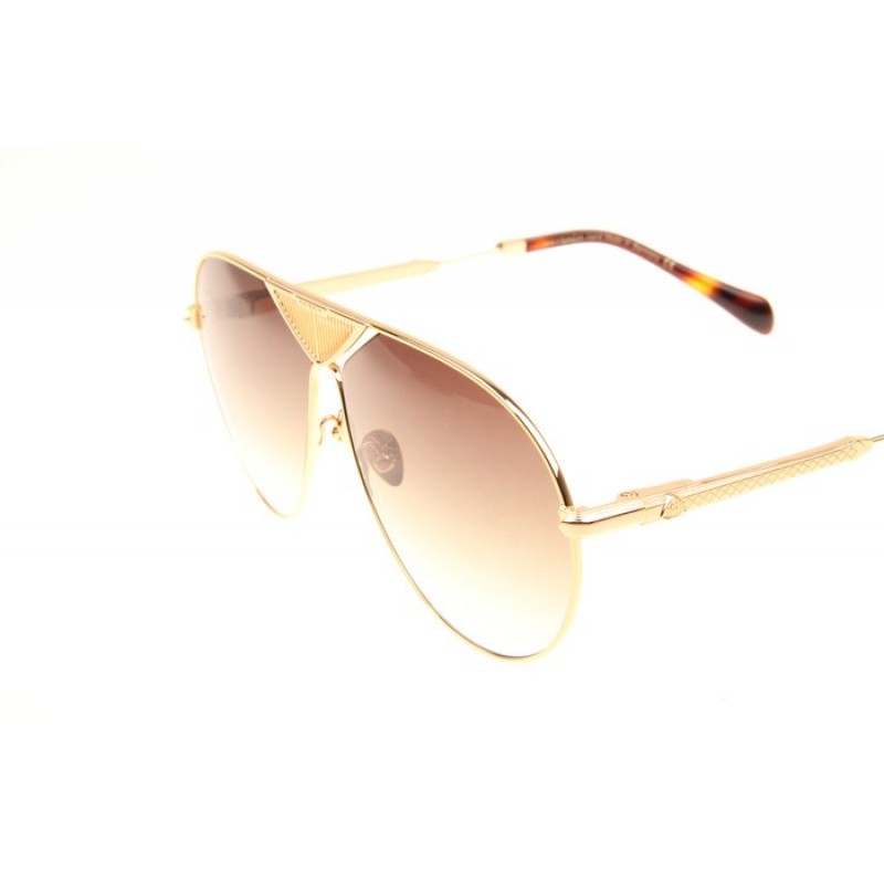 Maybach The Roadster Sunglasses In Gold Tortoise Gradient Brown