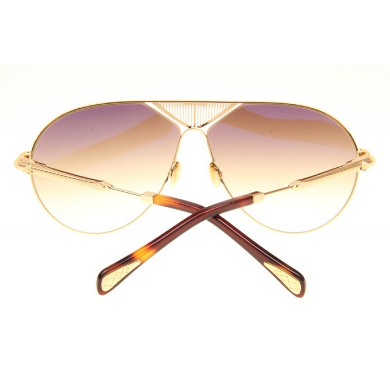 Maybach The Roadster Sunglasses In Gold Tortoise Gradient Brown