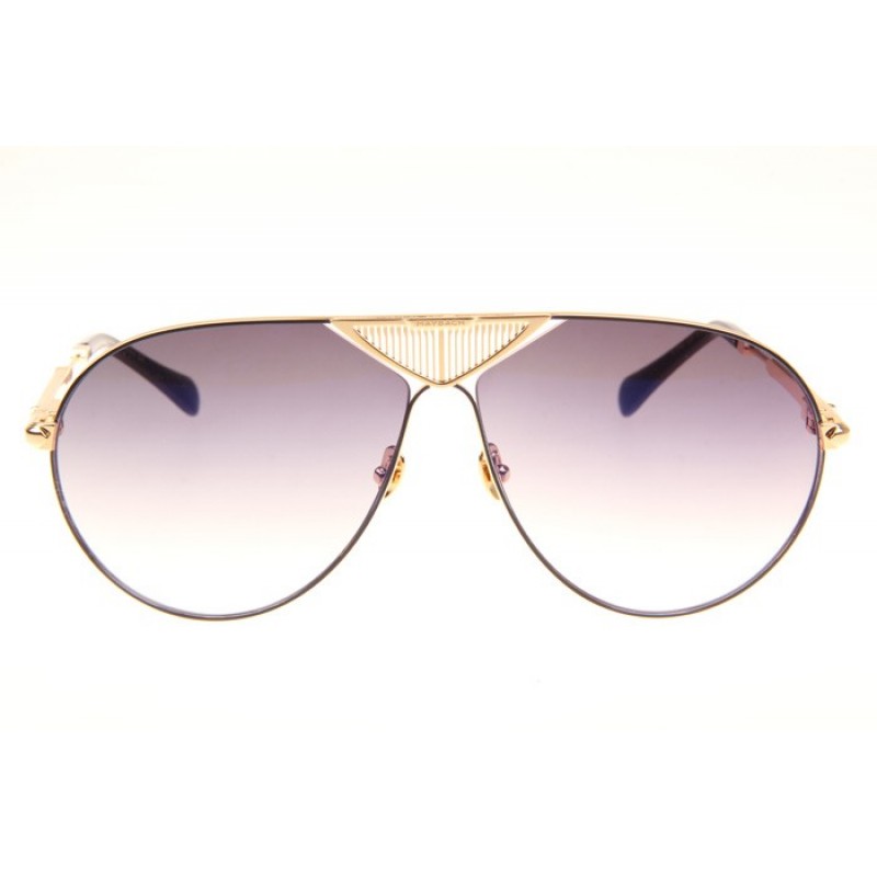 Maybach The Roadster Sunglasses In Gold Blue Gradient Grey