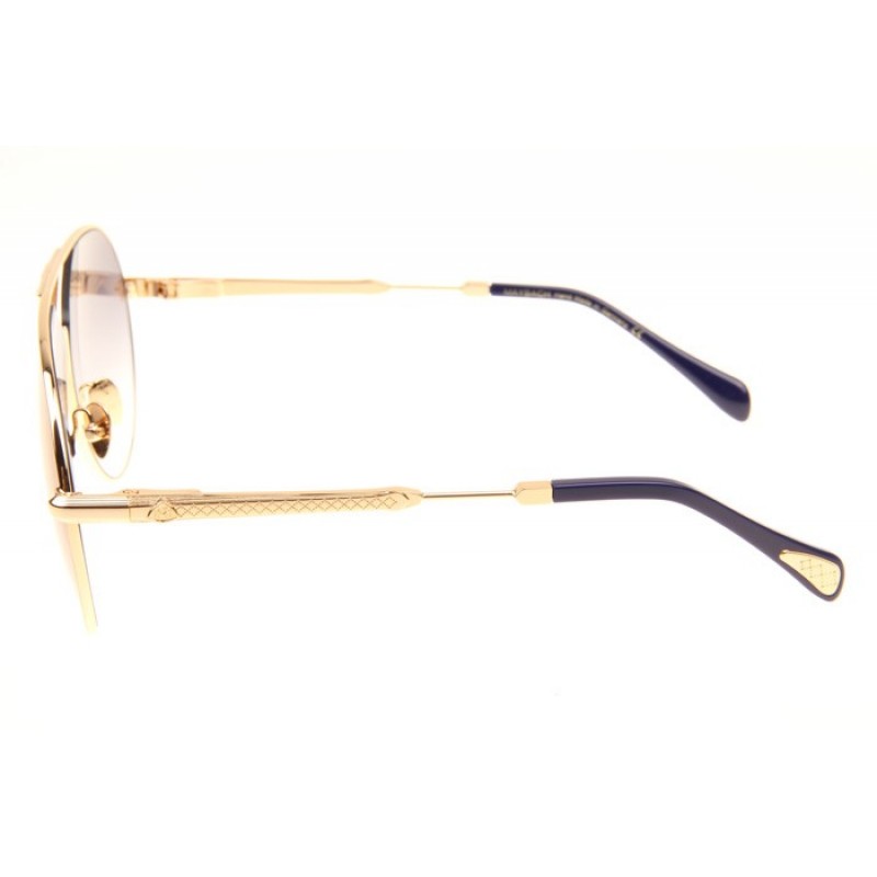 Maybach The Roadster Sunglasses In Gold Blue Gradient Grey